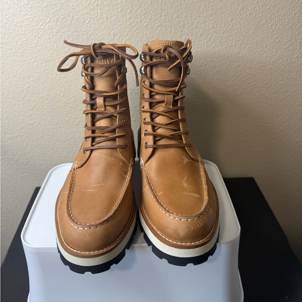 Sperry Men's Tan Leather Lace-Up Boots